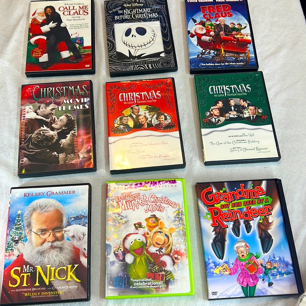 🌞 Lot of 9 various Christmas DVDs movies specials  classics